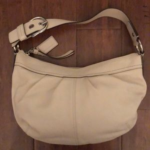 Coach bag, Ivory hobo style